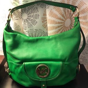 Michael Kors Apple green hobo purse